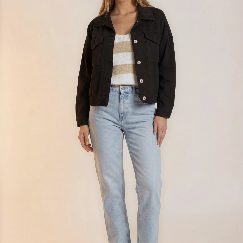 1000018035-women bottom 02_front-women footwear 2_front-Sophia-Warm Studio-2 Džinsinis švarkelis