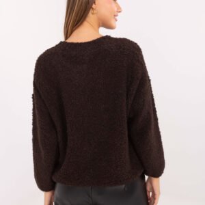 pol_pl_Czekoladowy-sweter-boucle-z-suwakiem-RUE-PARIS-414491_2 Leiskite pristatyti pūkuotą meilę iš pirmo žvilgsnio!