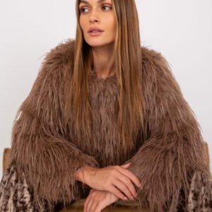 Rudas šilkinio kailio švarkas!