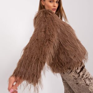 Rudas šilkinio kailio švarkas!