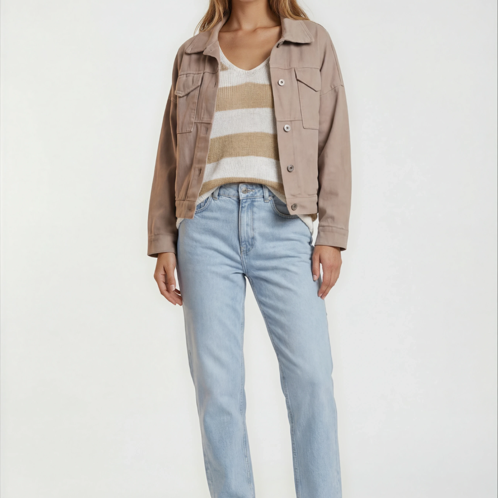 1000018044-women bottom 02_front-women footwear 2_front-Sophia-Warm Studio-2 Džinsinis švarkelis