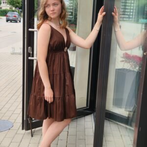 Suknelė su petnešėlėmis ,,Mėnulis ir saulė''.