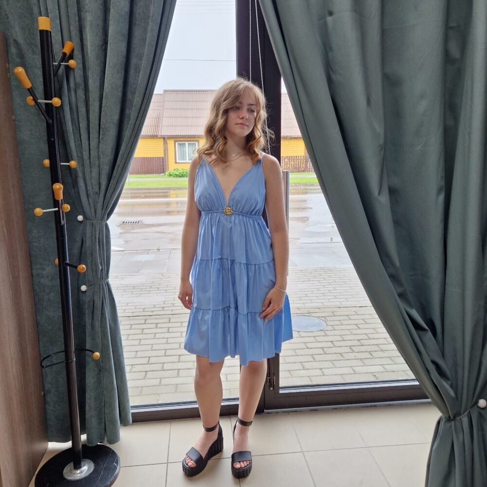 Suknelė su petnešėlėmis ,,Mėnulis ir saulė''.