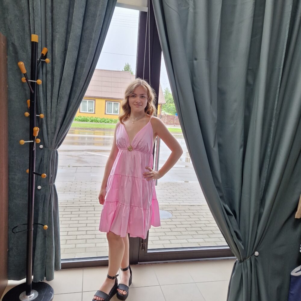 Suknelė su petnešėlėmis ,,Mėnulis ir saulė''.